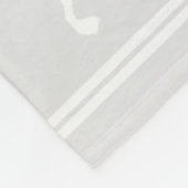 Weihnachts-Foto Rentiere grau Fleecedecke (Ecke)