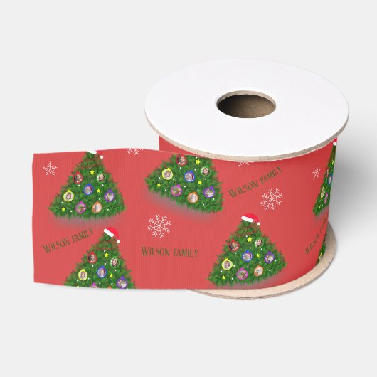 Weihnachts-Foto Ripsband (Spule)