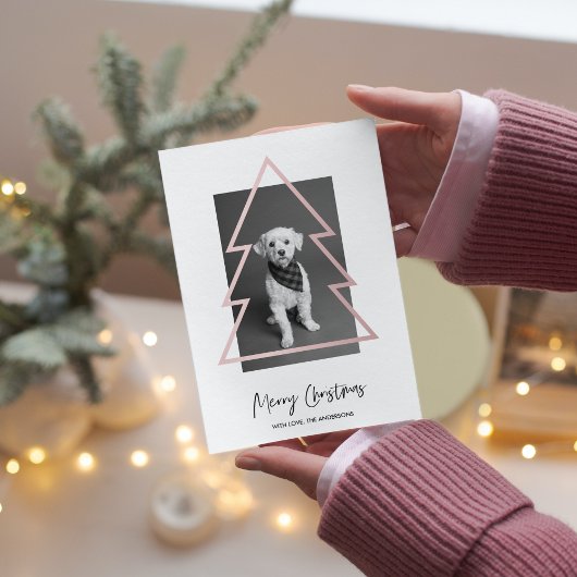 Weihnachts-Foto | Rose Gold Weihnachtsbaum