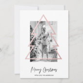 Weihnachts-Foto | Rose Gold Weihnachtsbaum (Vorderseite)