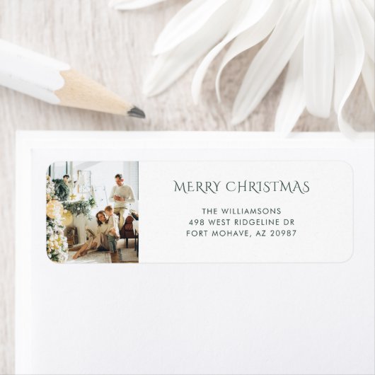 Weihnachts-Foto-Rücksendeadresse (Insitu)