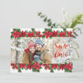 Weihnachts-Foto Save the Date (Stehend Vorderseite)