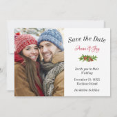 Weihnachts-Foto Save the Date (Rückseite)