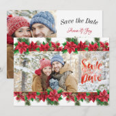 Weihnachts-Foto Save the Date (Vorne/Hinten)