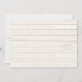 Weihnachts-Foto Save the Date Einladung (Rückseite)