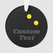 Weihnachts-Foto-Schmuckgeschenk für Squash-Spieler Ornament (Vorderseite)