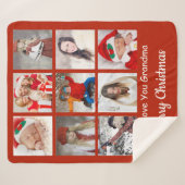 Weihnachts-Foto Sherpa Blanket Sherpadecke (Vorderseite (Horizontal))