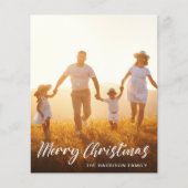 Weihnachts-Foto-Skript-Overlay-Weihnachtskarte (Vorderseite)