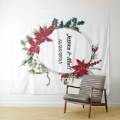 Weihnachts-Foto-Stand Hintergrundfilm Wandteppich (Beispiel (Horizontal))