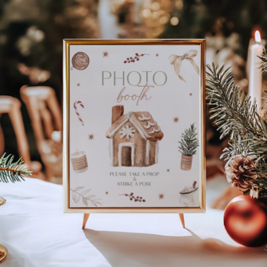 Weihnachts-Foto-Stand Poster