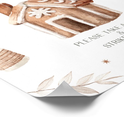 Weihnachts-Foto-Stand Poster (Ecke)