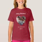 Weihnachts-Foto T-Shirt (Vorderseite)