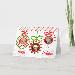 Weihnachts-Foto & Textgrusskarte Feiertagskarte