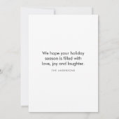 Weihnachts-Foto und Blumenrahmen | Frohe Weihnacht (Rückseite)