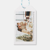 Weihnachts-Foto und Text Personalisiert Geschenkanhänger (Vorderseite)