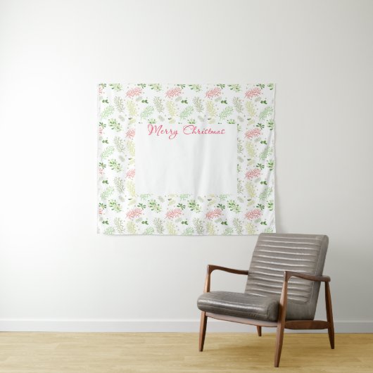 Weihnachts-Foto Wandteppich (Beispiel (Horizontal))