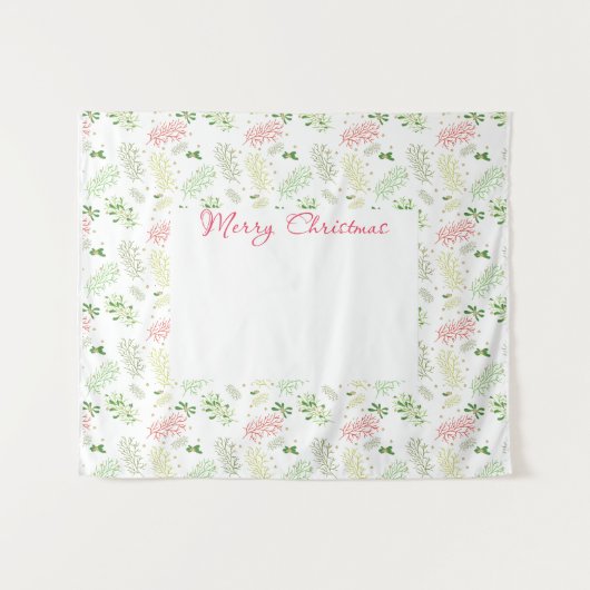 Weihnachts-Foto Wandteppich (Vorderseite (Horizontal))