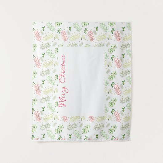 Weihnachts-Foto Wandteppich (Vorderseite)