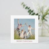 Weihnachts-Foto-Weihnachtskarte Feiertagskarte (Stehend Vorderseite)