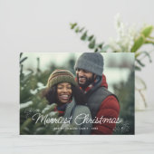 Weihnachts-Foto-Weihnachtskarte Feiertagskarte (Stehend Vorderseite)