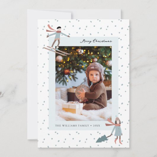 Weihnachts-Foto Weihnachtskarte Feiertagskarte (Vorderseite)