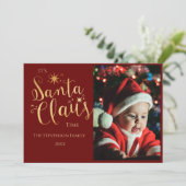 Weihnachts-Foto Weihnachtskarte Feiertagskarte (Stehend Vorderseite)