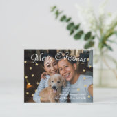 Weihnachts-Foto-Weihnachtskarte Feiertagskarte (Stehend Vorderseite)