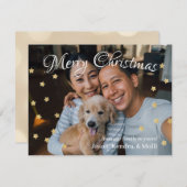 Weihnachts-Foto-Weihnachtskarte Feiertagskarte (Vorne/Hinten)