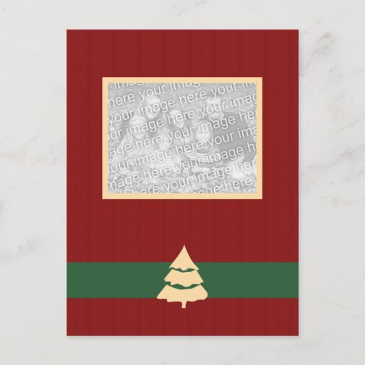 Weihnachts-Foto Weihnachtskarten Feiertagspostkarte (Vorderseite)