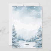 Weihnachts-Foto-Winterlandschaft Feiertagskarte (Rückseite)