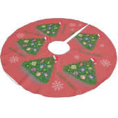 Weihnachts-Foto zu Weihnachtsbaum Polyester Weihnachtsbaumdecke (Schrägansicht)