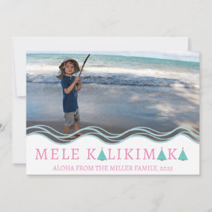 Weihnachts-Fotocollage Mele Kalikimaka Feiertagskarte