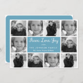 Weihnachts-FotoCollage | Urlaub Feiertagskarte (Vorne/Hinten)