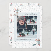 Weihnachts-Fotocollage Weihnachtskarte Feiertagskarte (Vorne/Hinten)