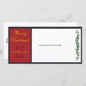 Weihnachts-Fotokarte - #1 Feiertagskarte (Vorne/Hinten)