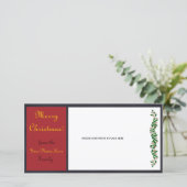 Weihnachts-Fotokarte - #1 Feiertagskarte (Stehend Vorderseite)