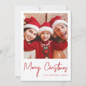 Weihnachts-Fotokarte Einladung (Vorderseite)