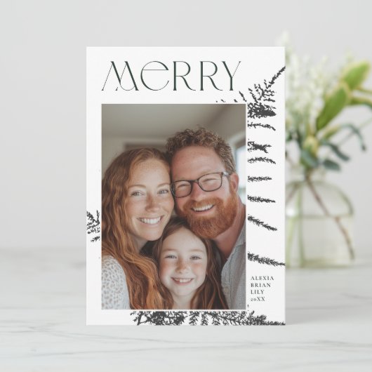 Weihnachts-Fotokarte Einladung (Stehend Vorderseite)