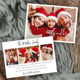 Weihnachts-Fotokarte Einladung