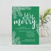 Weihnachts-Fotokarte Einladung (Stehend Vorderseite)