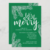 Weihnachts-Fotokarte Einladung (Vorne/Hinten)