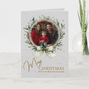 Weihnachts-Fotokarte Faltkarte Karte