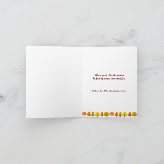 Weihnachts-Fotokarte Feiertagskarte (Innenseite)