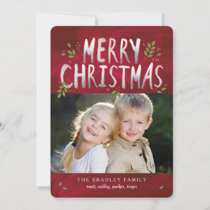 Weihnachts-Fotokarte Feiertagskarte