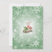 Weihnachts-Fotokarte Feiertagskarte (Rückseite)