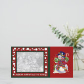 Weihnachts-Fotokarte Feiertagskarte (Stehend Vorderseite)