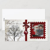Weihnachts-Fotokarte Feiertagskarte (Vorne/Hinten)