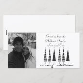 Weihnachts-Fotokarte Feiertagskarte (Vorne/Hinten)