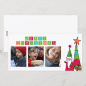 Weihnachts-Fotokarte Feiertagskarte (Vorne/Hinten)