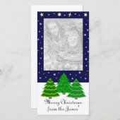 Weihnachts-Fotokarte Feiertagskarte (Vorne/Hinten)